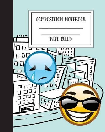 Smiley Journal Wide Ruled Composition Notebook To Write In, 8x10