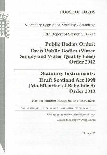 13th report of session 2012-13