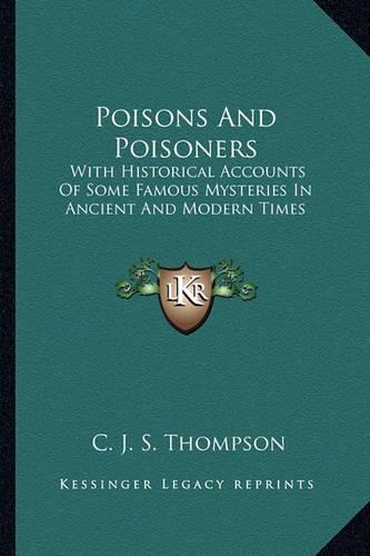 Poisons And Poisoners
