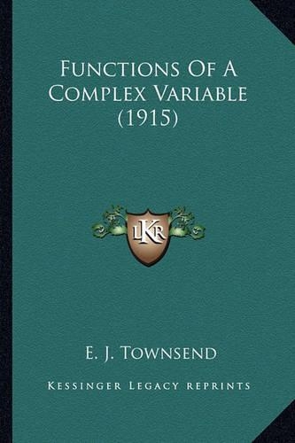 Functions Of A Complex Variable (1915)
