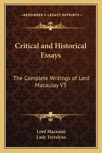 Critical and Historical Essays