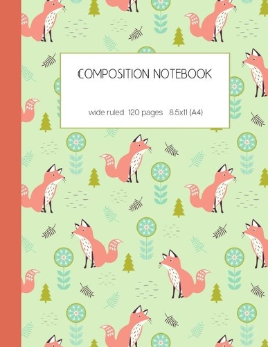 Composition notebook wide ruled 120 pages 8.5x11 (A4)