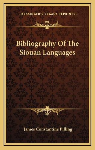 Bibliography Of The Siouan Languages