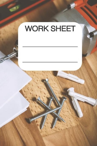 Work Sheet: Notebook with DOT Graph Pages 6x9 inch - woodworking 120 pages for Specialist and hoobys(1 Woods)