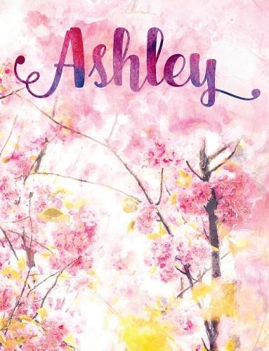 Ashley: Personalized Journal - A Pink Cherry Blossom Diary