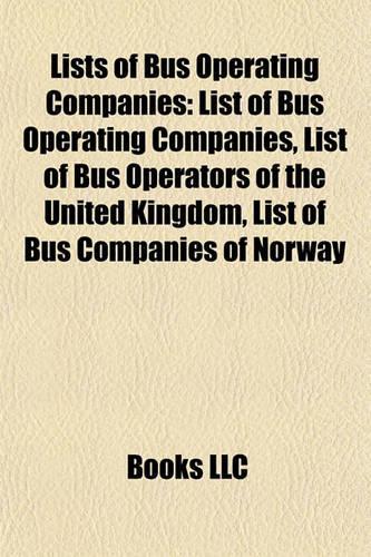 Lists of Bus Operating Companies