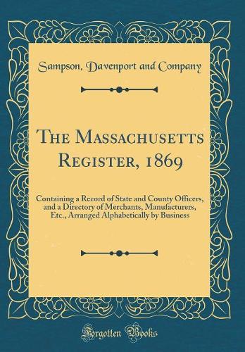 The Massachusetts Register, 1869
