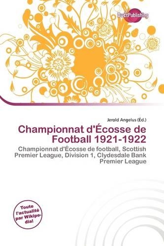 Championnat D' Cosse de Football 1921-1922