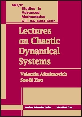 Lectures on Chaotic Dynamical Systems: (AMS/IP Studies in Advanced Mathematics)