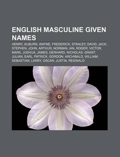 English Masculine Given Names