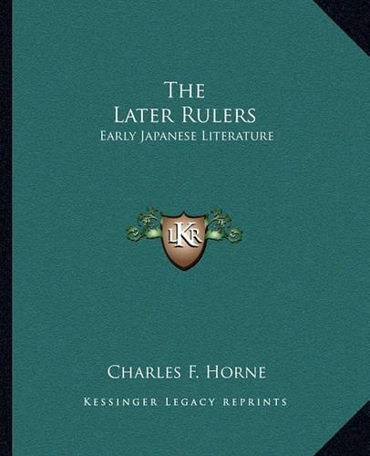 The Later Rulers