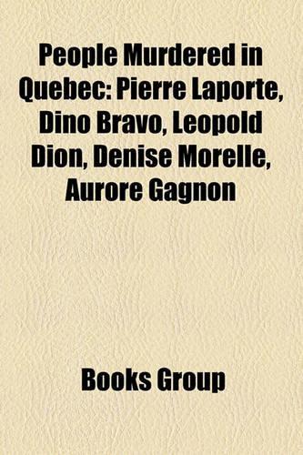 People Murdered in Quebec