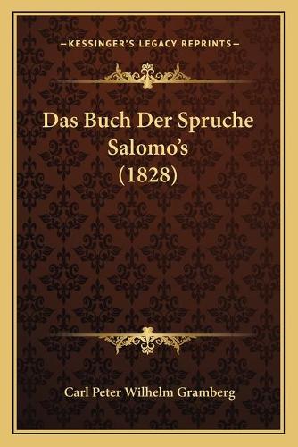 Das Buch Der Spruche Salomo's (1828)