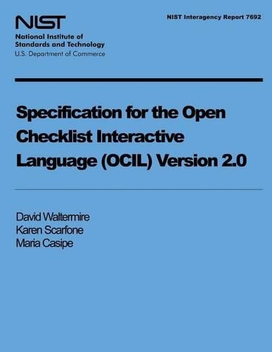 Specification for the Open Checklist Interactive Language (OCIL) Version 2.0