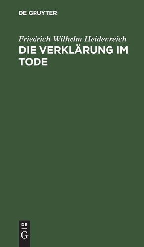 Die Verklärung Im Tode