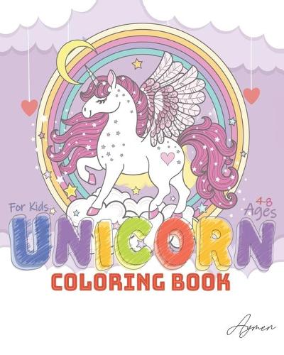 Unicorn Coloring Book for Kids Ages 4-8: Unicorn Lover Coloring book for girls - boys, Gift for Children