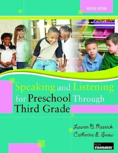 Speaking and Listening for Preschool Through Third Grade: (English)