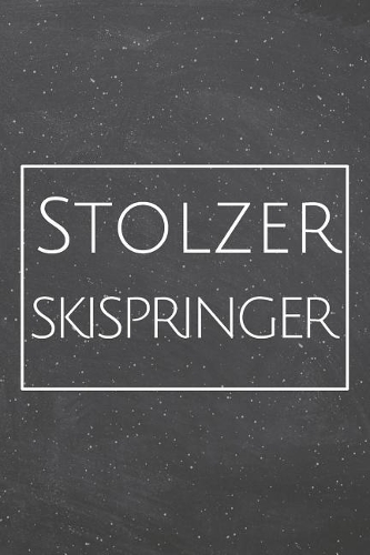 Stolzer Skispringer: Skispringer Punktraster Notizbuch, Notizheft oder Schreibheft - 110 Seiten - Büro Equipment & Zubehör - Lustiges Geschenk zu Weihnachten oder Geburt