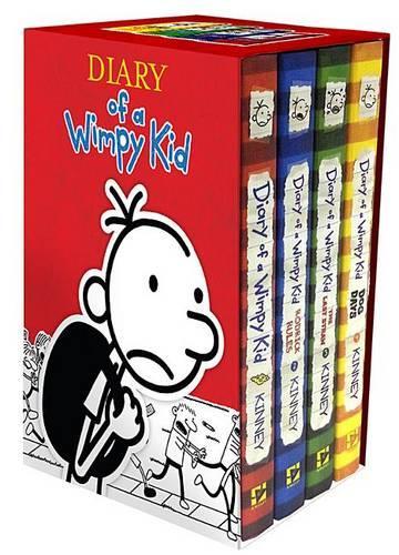 Diary of a Wimpy Kid Box of Books: Diary of a Wimpy Kid, Rodrick Rules, the Last Straw, Dog Days(1-4 Diary of a Wimpy Kid)