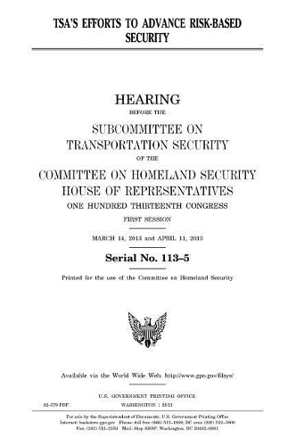 TSA's efforts to advance risk-based security