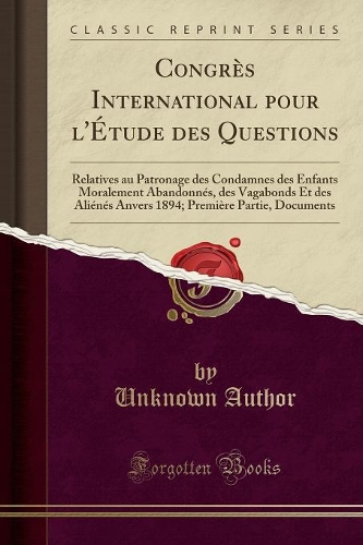 Congrès International Pour l'Étude Des Questions