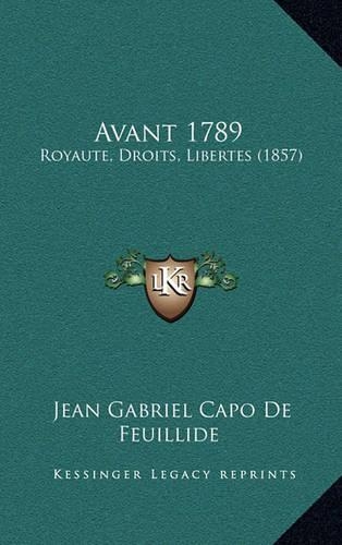 Avant 1789