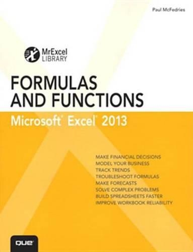 Formulas and Functions: Microsoft Excel 2010, Portable Documents: Microsoft Excel 2010