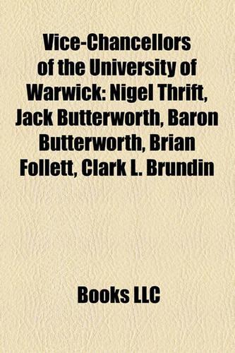 Vice-Chancellors of the University of Warwick