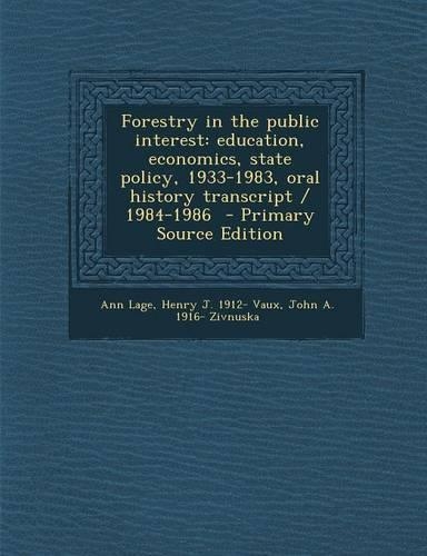 Forestry in the Public Interest