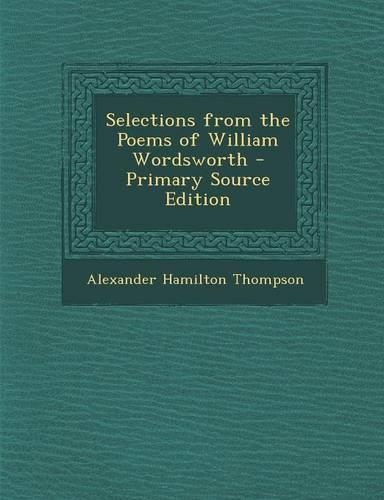 Selections from the Poems of William Wordsworth