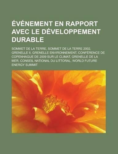 Evenement En Rapport Avec Le Developpement Durable
