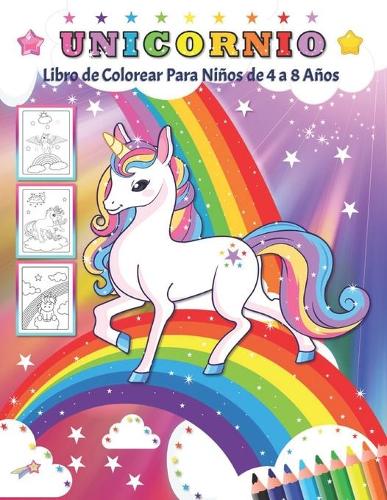 Unicornio Libro de Colorear Para Niños de 4 a 8 Años