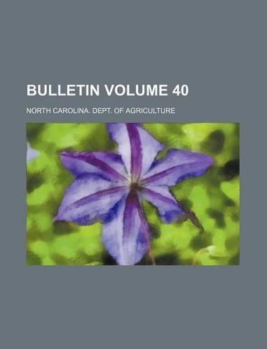 Bulletin Volume 40: (English)