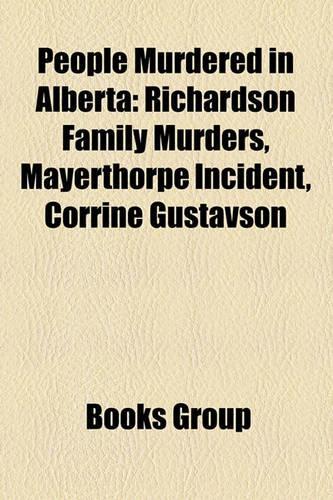 People Murdered in Alberta