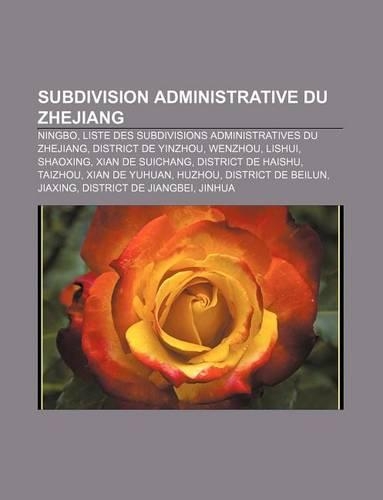 Subdivision Administrative Du Zhejiang