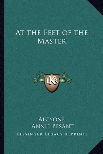 At the Feet of the Master: (English)