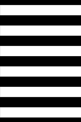 2020 Weekly Planner Black White Stripes Blank Book 134 Pages