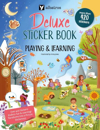 Playing and Learning: Deluxe Sticker Book(Deluxe Sticker Books)