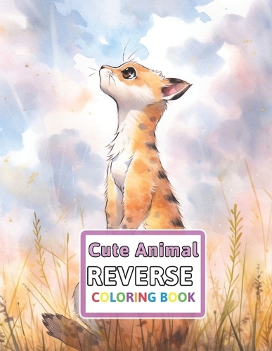 Cute Animal Reverse Coloring Book