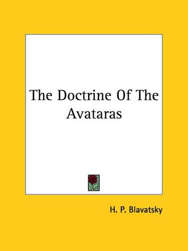 The Doctrine Of The Avataras