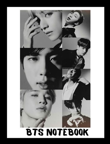 BTS Notebook: 150 Page College Ruled by 7.44" x 9.69 Notebook