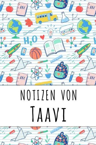 Notizen von Taavi: Liniertes Notizbuch für deinen personalisierten Vornamen