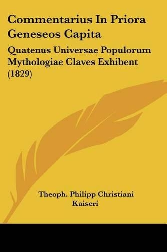 Commentarius In Priora Geneseos Capita