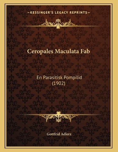 Ceropales Maculata Fab