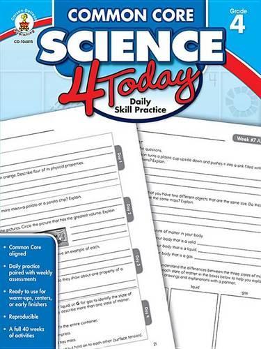 Common Core Science 4 Today, Grade 4