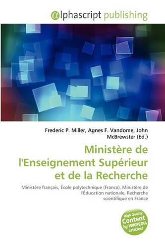 Minist Re de L'Enseignement Sup Rieur Et de La Recherche