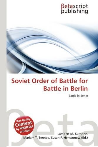 Soviet Order of Battle for Battle in Berlin