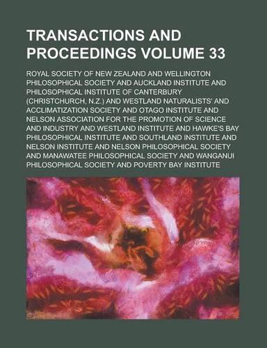 Transactions and Proceedings Volume 33: (English)