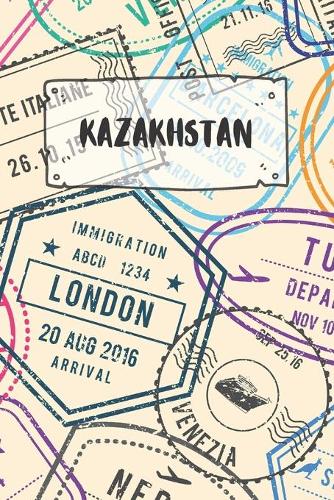 Kazakhstan: Dotted Travel Diary Notebook or Journey Dotted Grid Journal - Holiday Trip Pocketbook for Men and Women with Dots