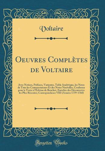 Oeuvres Complètes de Voltaire
